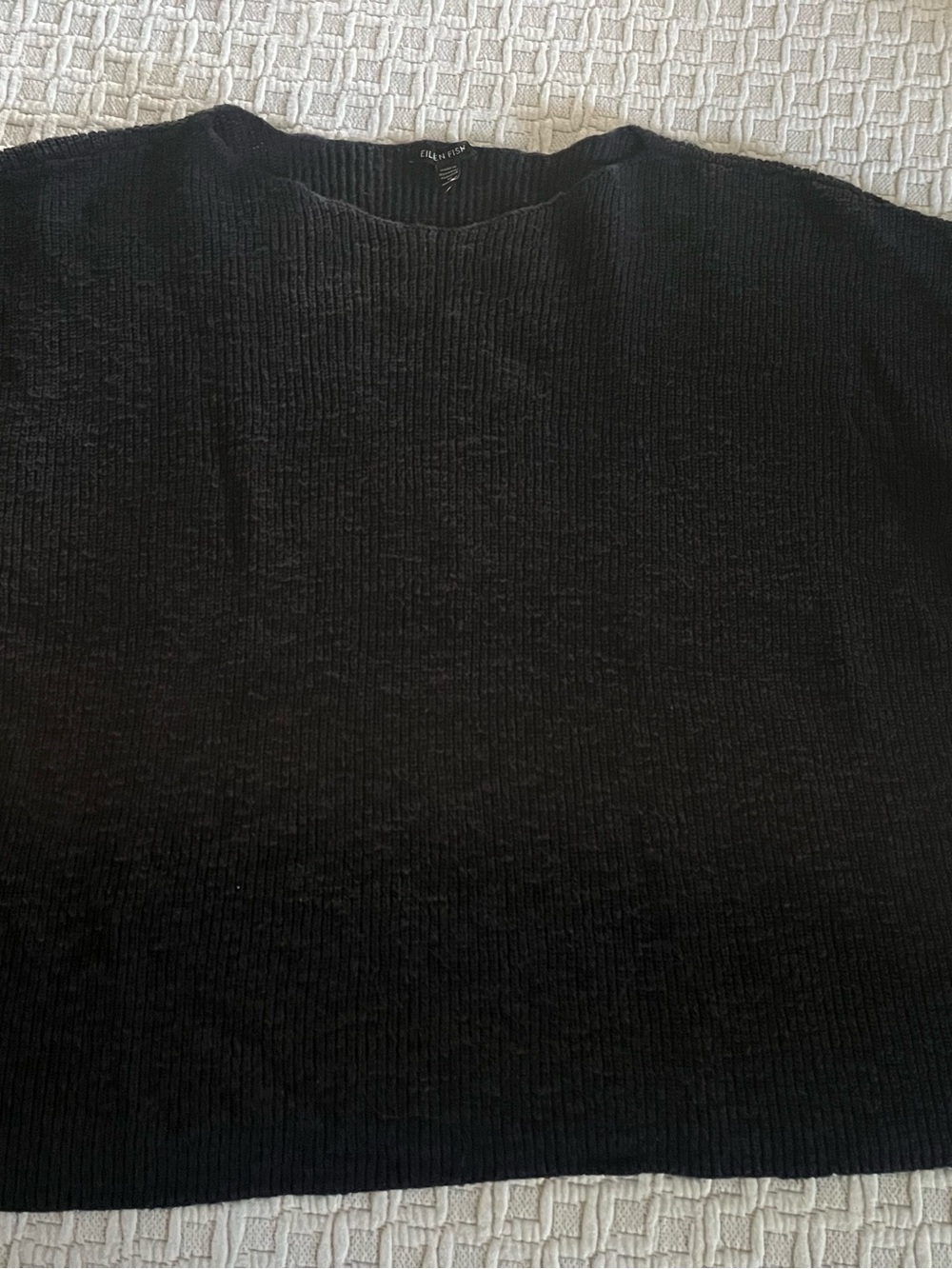 Eileen Fisher Women’s Black Crewneck Pullover